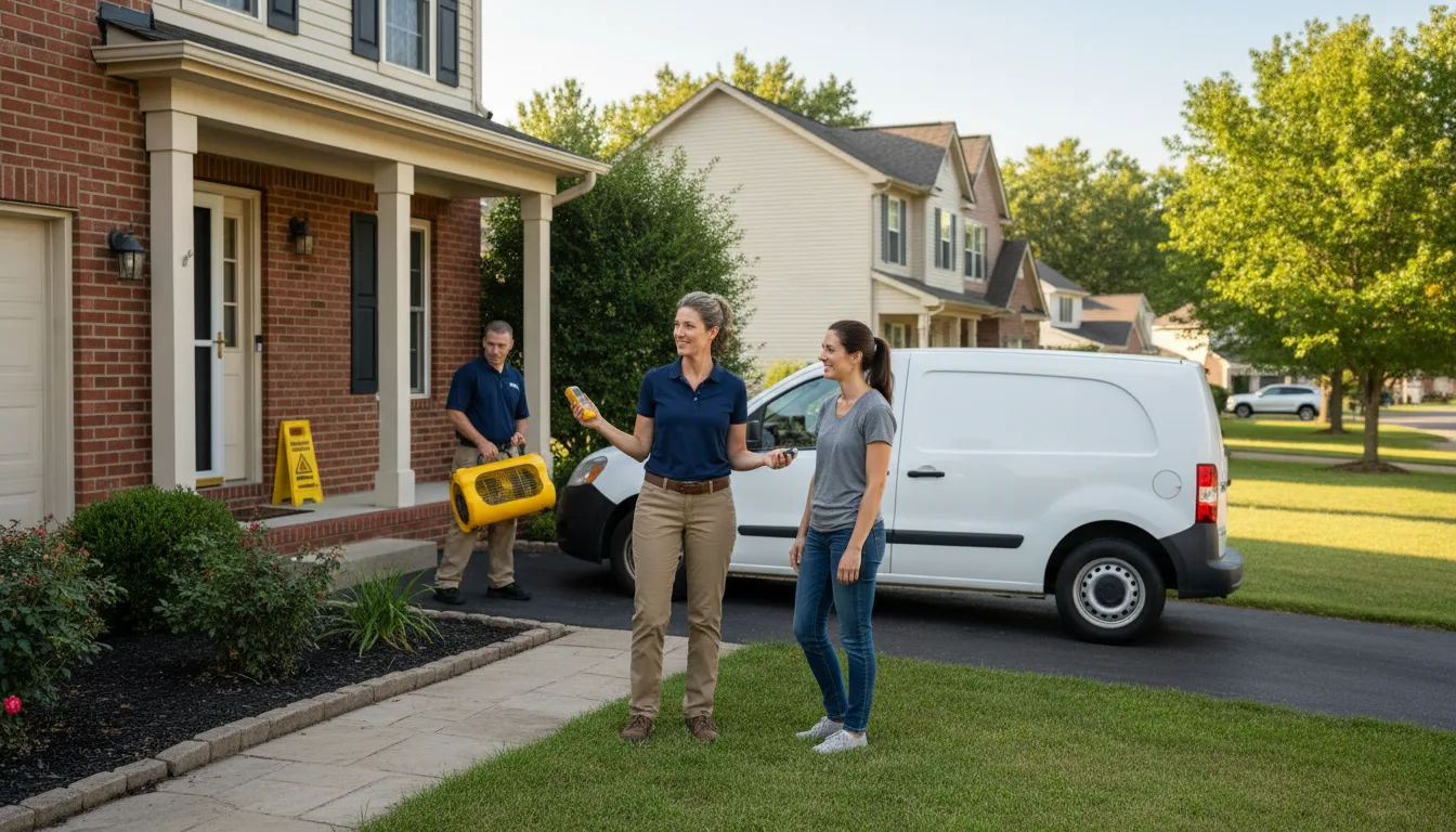 Water restoration image for Flood Water Cleanup, Removal And Restoration Services in Linden, MI